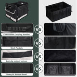 Car Boot Organiser - Heavy Duty Collapsible Foldable Tidy Pocket Storage Car Accessories - Tophatter Daily Deals