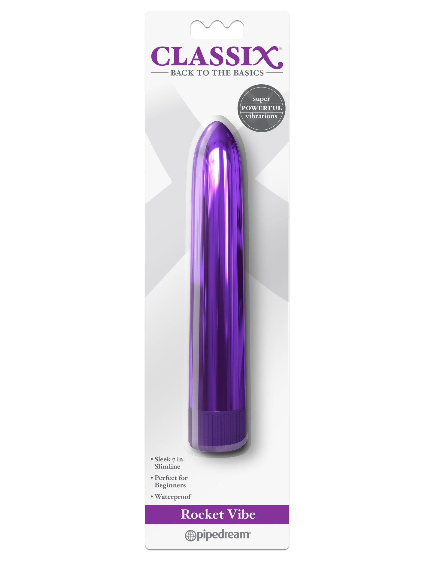 Classix Metallic Rocket Vibe – 7 Inch Vibrator > Vibrators > Standard Vibrators - Tophatter Daily Deals