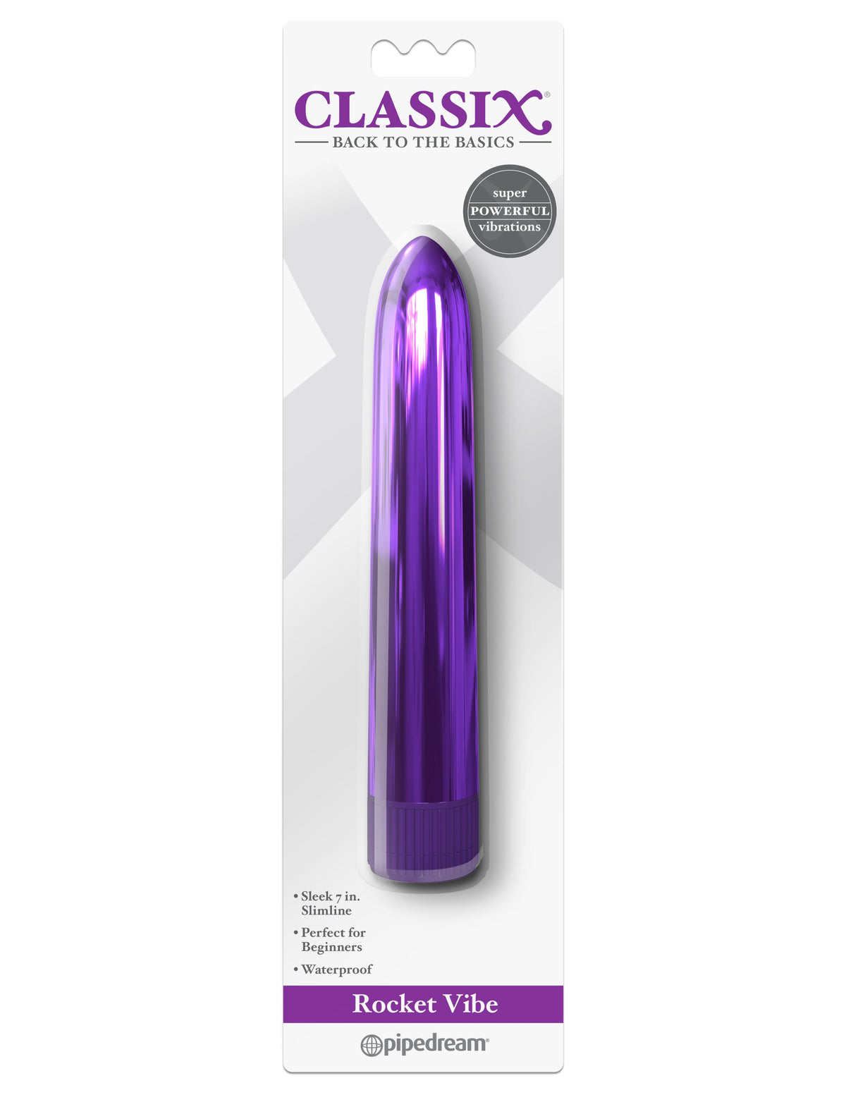 Classix Metallic Rocket Vibe – 7 Inch Vibrator > Vibrators > Standard Vibrators - Tophatter Daily Deals