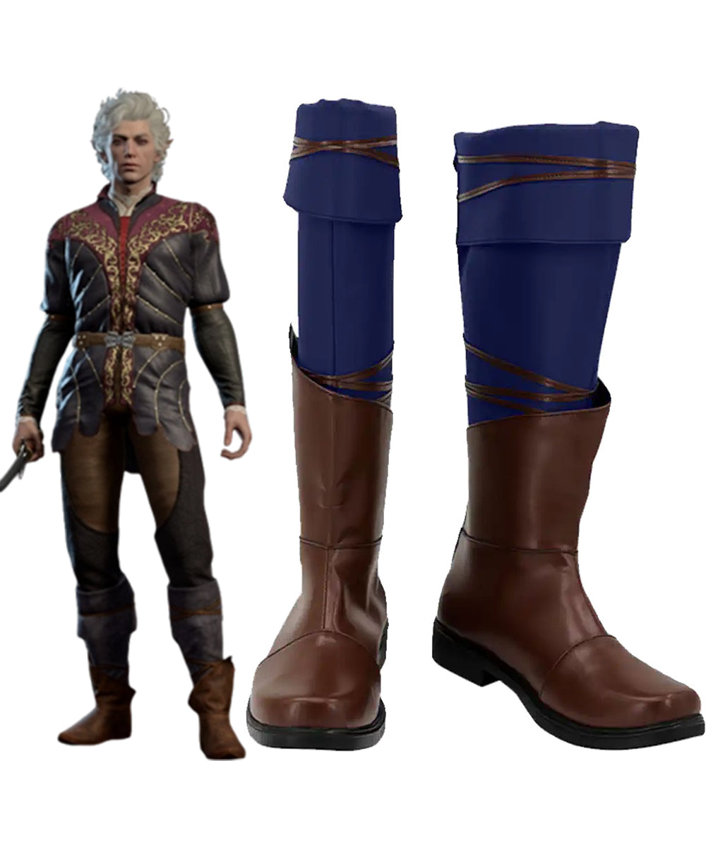 Baldur's Gate III BG3 Astarion Brown Shoes Cosplay Boots Shoes/Boots - Tophatter Daily Deals