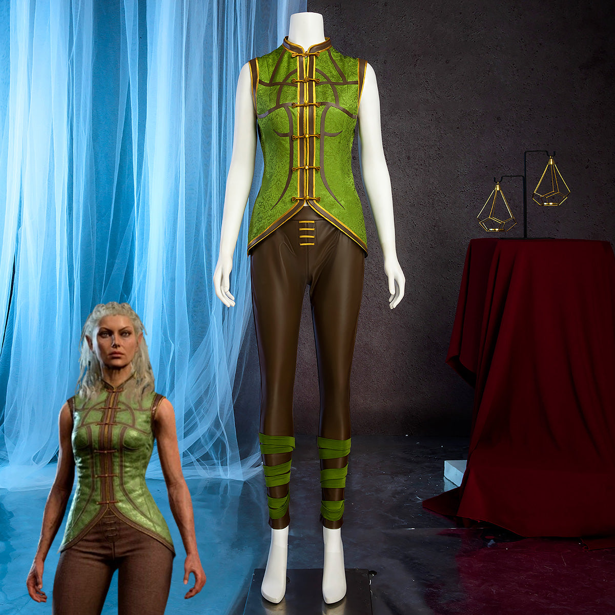 Baldur's Gate III BG3 Jaheira Camp Cosplay Costume Costume - Tophatter Daily Deals