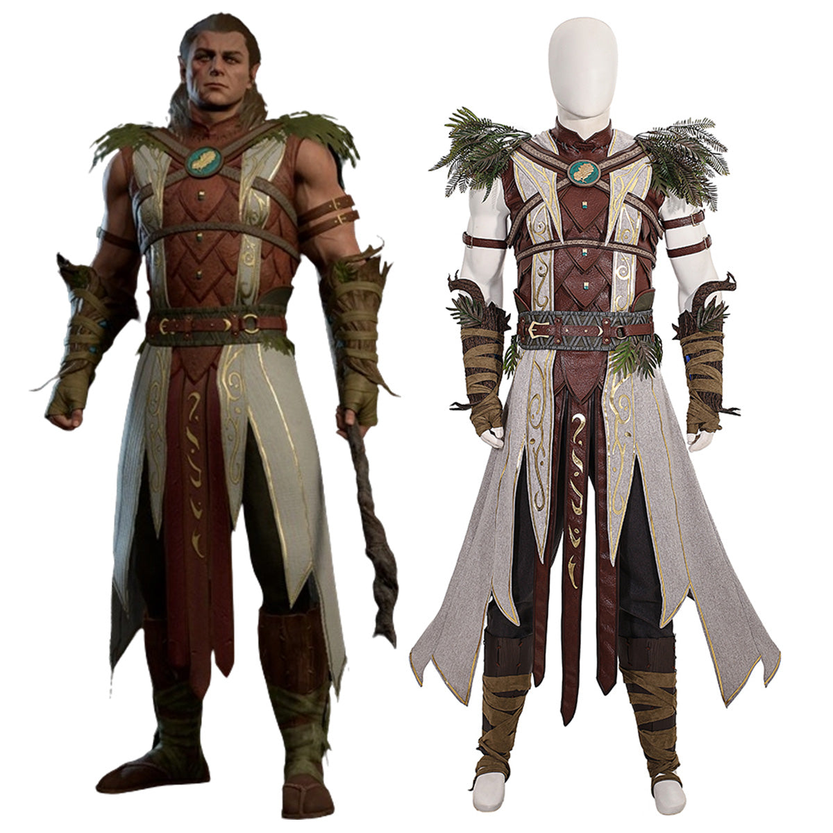 Baldur's Gate III Baldur s Gate 3 BG3 Halsin Cosplay Costume Costume - Tophatter Daily Deals