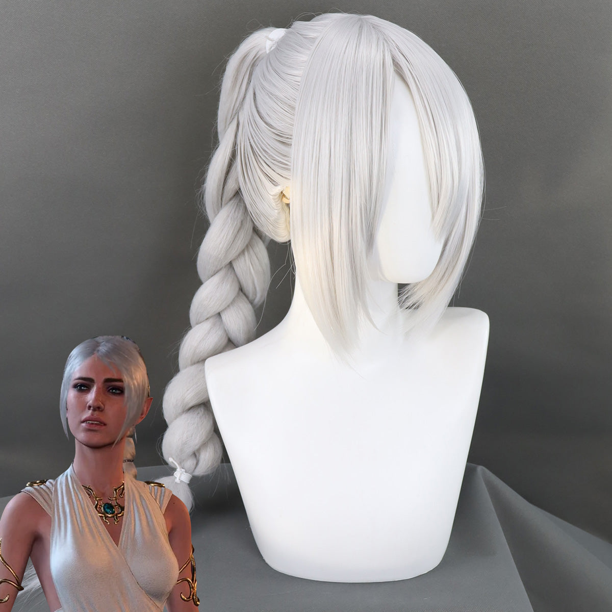 Baldur's Gate III Baldur s Gate 3 Shadowheart Silver Cosplay Wig Wig - Tophatter Daily Deals