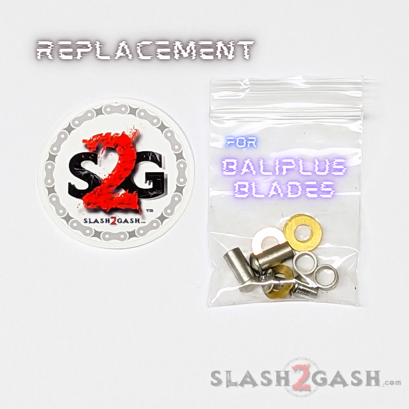 Balisong Spare Hardware Kit for TheONE REPLICANT (clone) - V1 Basic Hardware for BALIPLUS blades (NOT compatible with our FrankenRep) Knife-Accessory - Tophatter Daily Deals