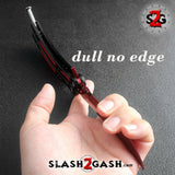 CSGO Slaughter Butterfly Knife TRAINER Dull Spring Latch PRACTICE Balisong Knife-Balisong - Tophatter Daily Deals