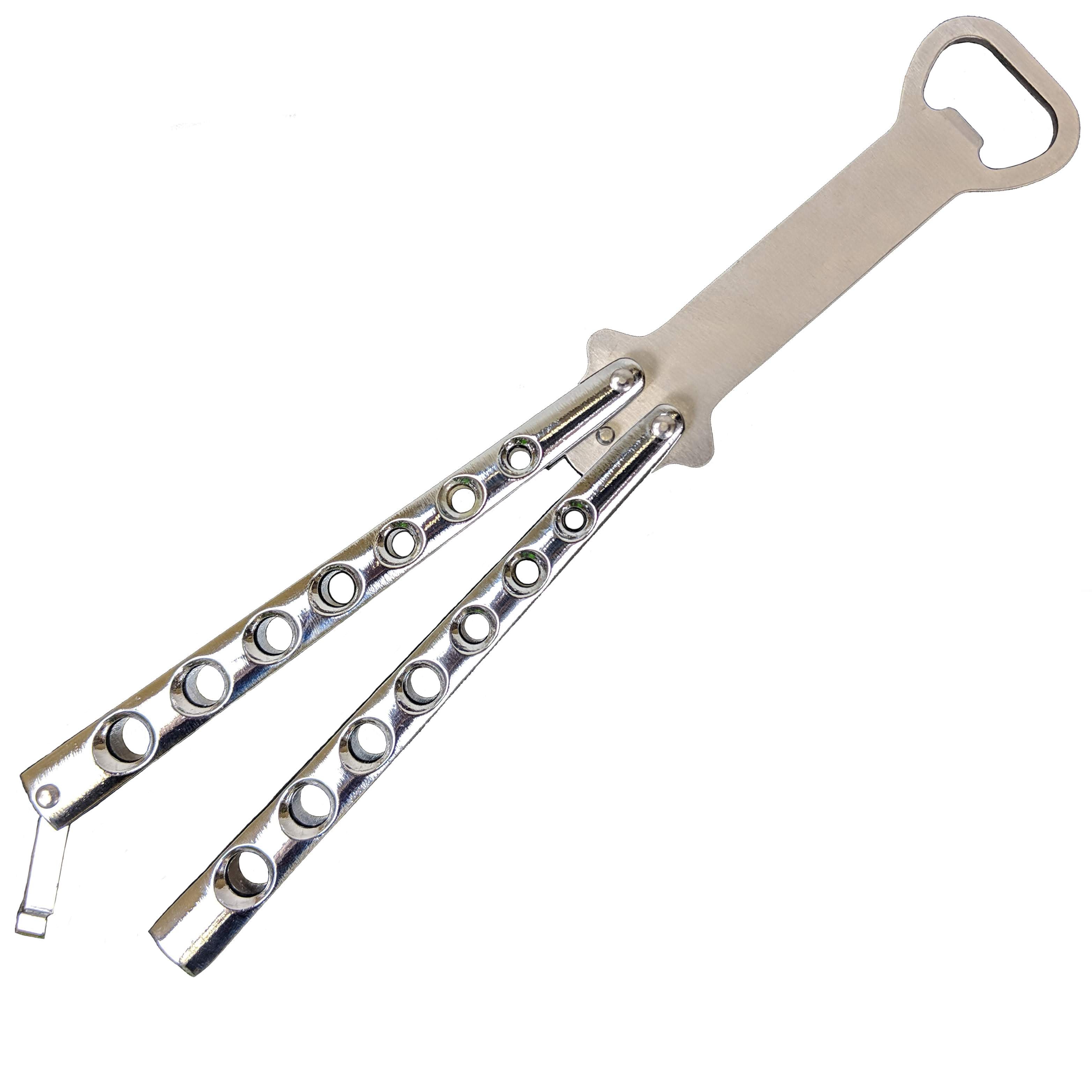 Fire and Steel - Butterfly Bottle Opener (Balisong Trainer) Fire and Steel Exclusive - Tophatter Daily Deals