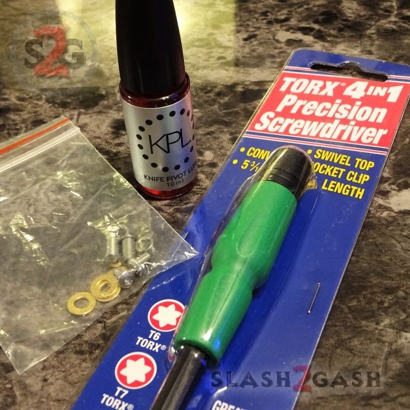 Balisong Spare Hardware Kit for TheONE Butterfly Knife w/ BUSHINGS - 4X Deluxe Hardware Kit + KPL + 4in1 (better value) Knife-Accessory - Tophatter Daily Deals