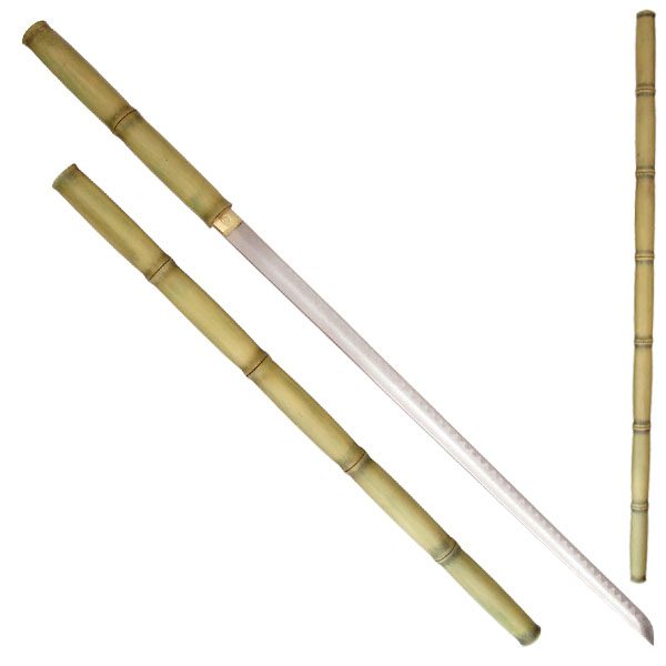 Bamboo Zatoichi Ninja Stick Sword Collectible Weapons - Tophatter Daily Deals