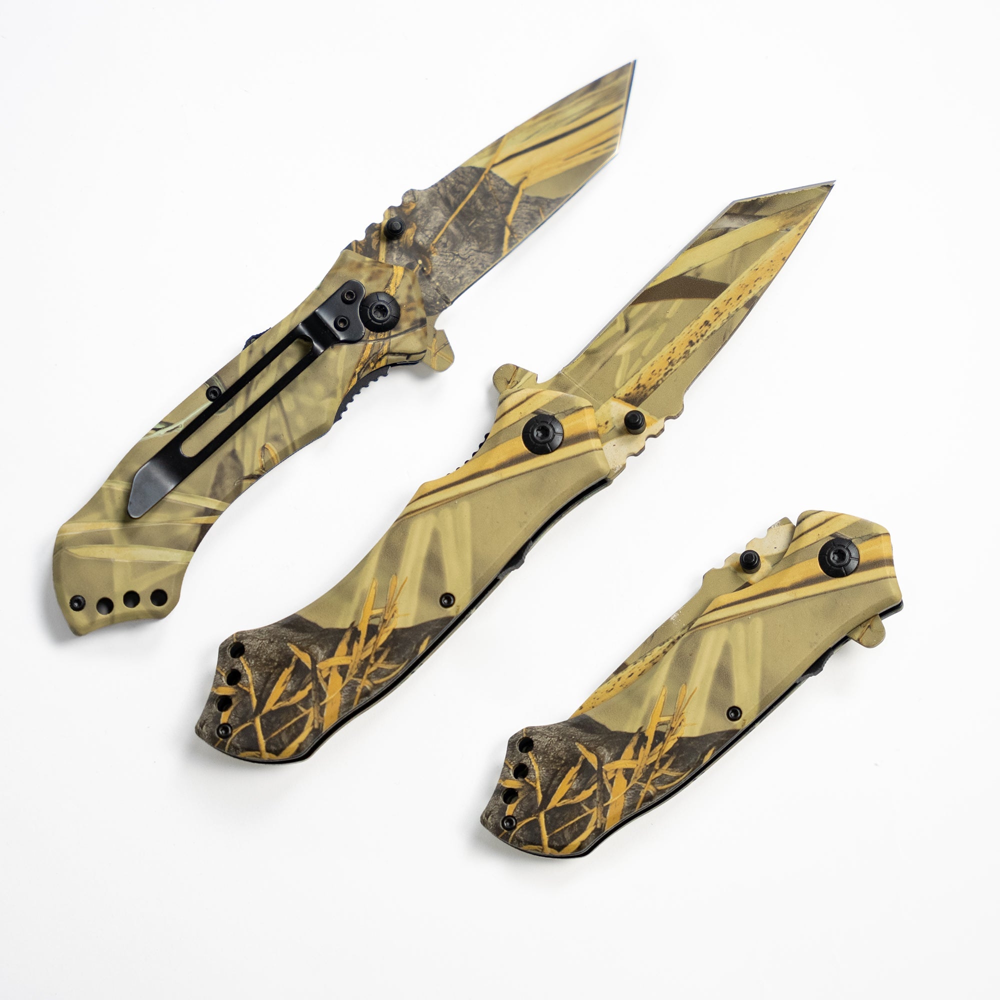 Fire and Steel - Bamboo Forest Folding Knife Square Tip Fire and Steel Exclusive - Tophatter Daily Deals