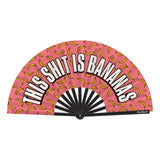 Banana Print Folding Fan > Clothes > Accessories - Tophatter Daily Deals