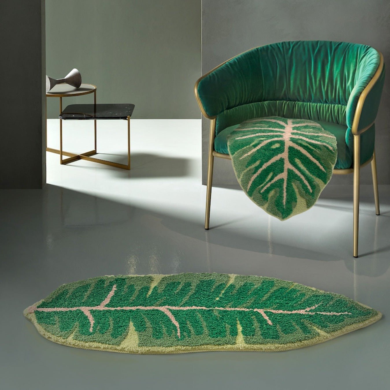 Banana and Monstera Mat 43 x 110 CM One of Each Rugs - Tophatter Daily Deals