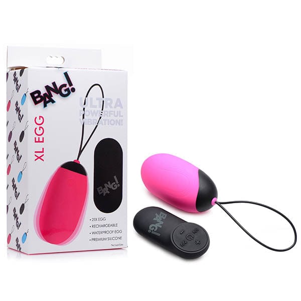 Bang XL Silicone Vibrating Egg 3.1 Inch with Remote > Vibrators > Mini Vibrators - Tophatter Daily Deals