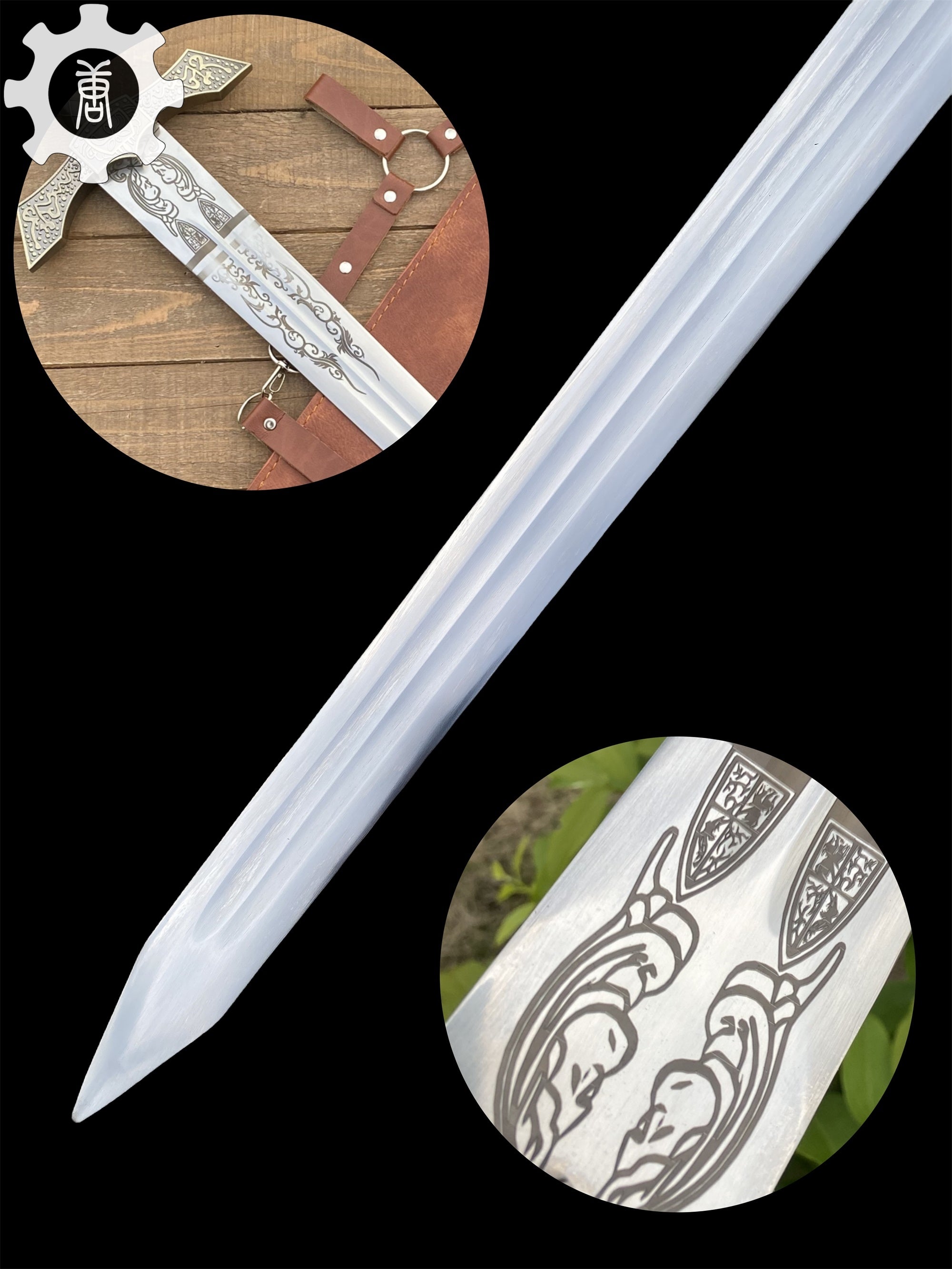 Banished Knight Greatsword Life-Size Metal Replica Sword & Sheath - Tophatter Daily Deals