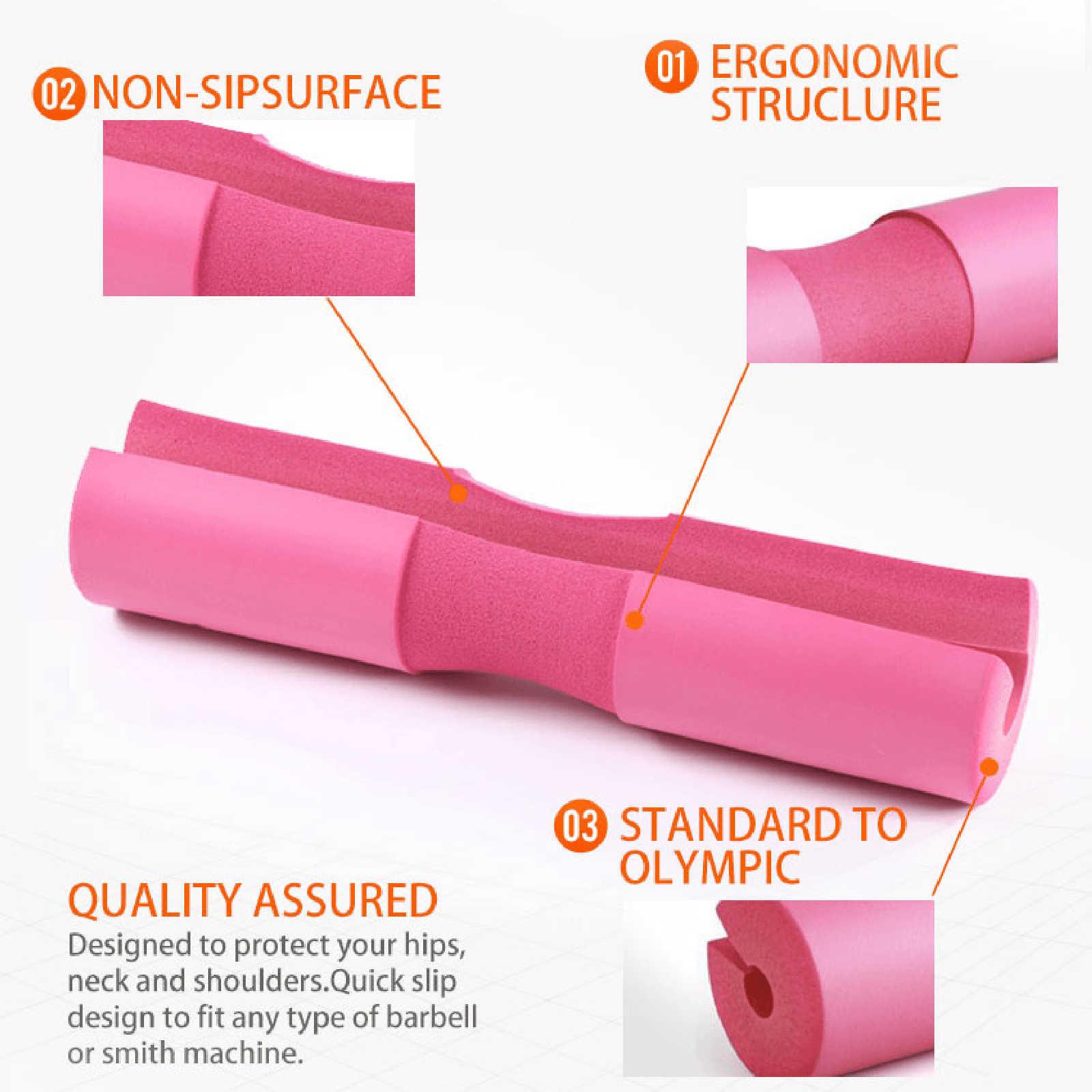 Hip Thrust Cushion - Bar Cushion for Hip Thrusts Barbell Pad Weight Lifting Squat Bar Padding Foam Gym Neck Shoulder Protection Exercise & Fitness - Tophatter Daily Deals