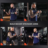 Grip for Dumbbells - Barbell Hand Grips, Oval Gripz, Barbell Grips, Thick Bar Grips, Adjustable Training Difficulty for Dumbbell, Weight Lifting, Pull ups Exercise & Fitness - Tophatter Daily Deals