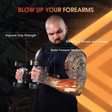 Grip for Dumbbells - Barbell Hand Grips, Oval Gripz, Barbell Grips, Thick Bar Grips, Adjustable Training Difficulty for Dumbbell, Weight Lifting, Pull ups Exercise & Fitness - Tophatter Daily Deals