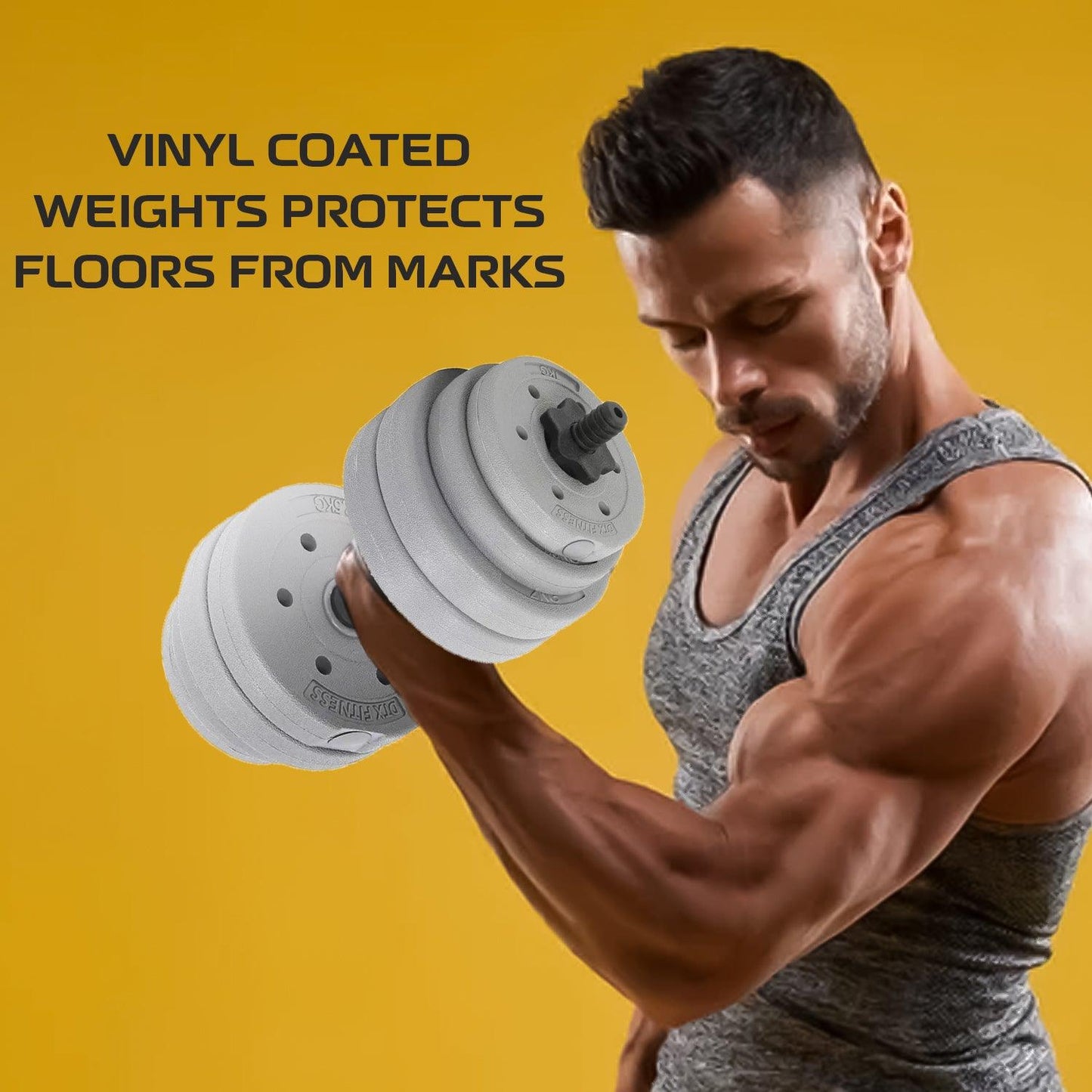 Barbell Weight Set - 30kg Dumbbell/Barbell Weight Set Pair of Hand Weights Gym Workout Dumbbells & Barbells - Tophatter Daily Deals