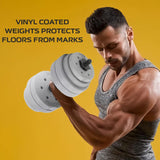 Barbell Weight Set - 30kg Dumbbell/Barbell Weight Set Pair of Hand Weights Gym Workout Dumbbells & Barbells - Tophatter Daily Deals