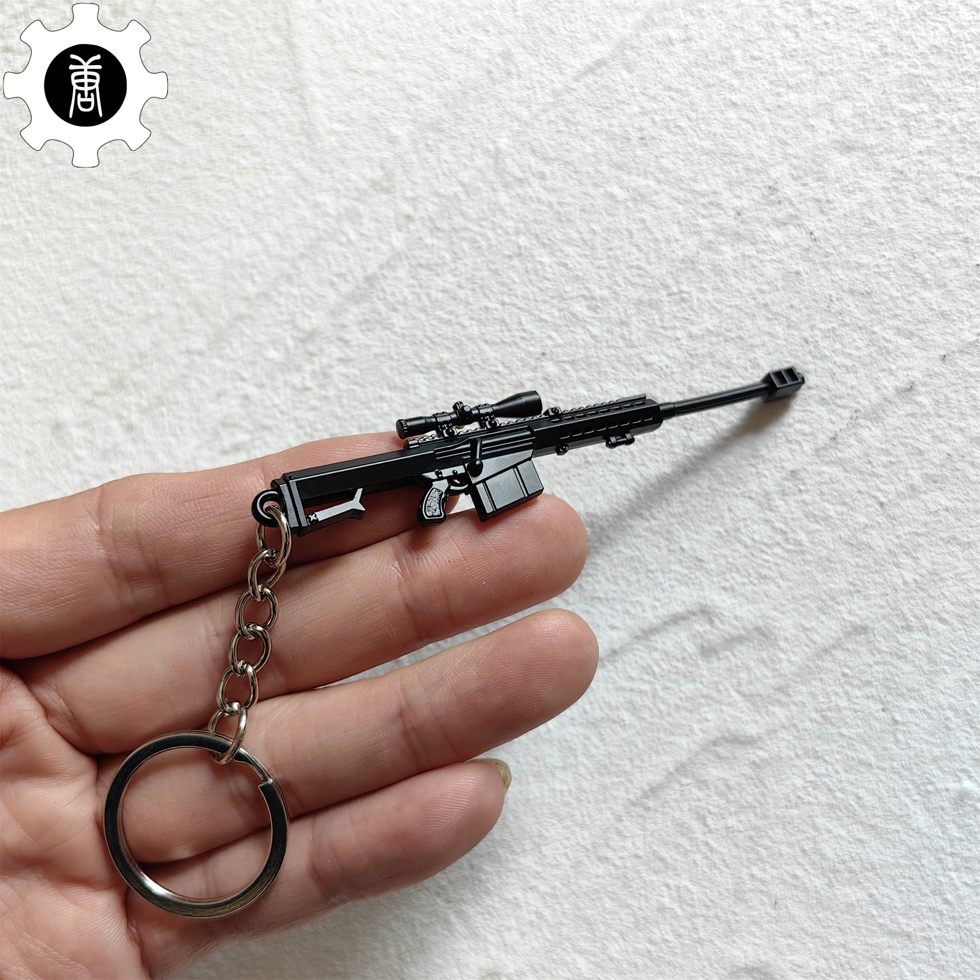 Mini Barrett 82A1 Sniper Rifle Metal Keychain - Tophatter Daily Deals