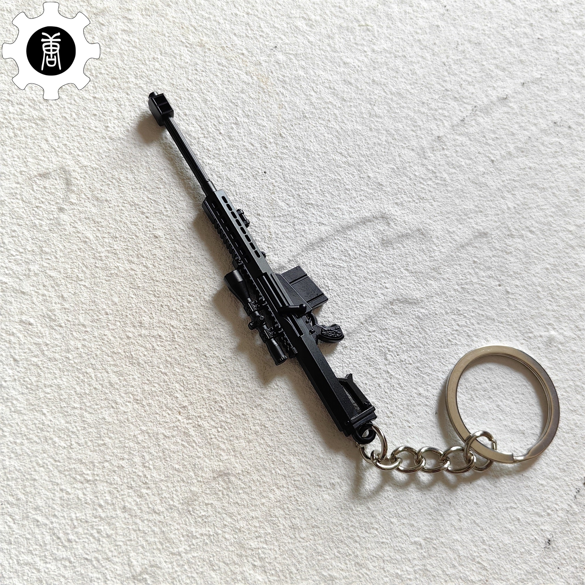 Mini Barrett 82A1 Sniper Rifle Metal Keychain - Tophatter Daily Deals