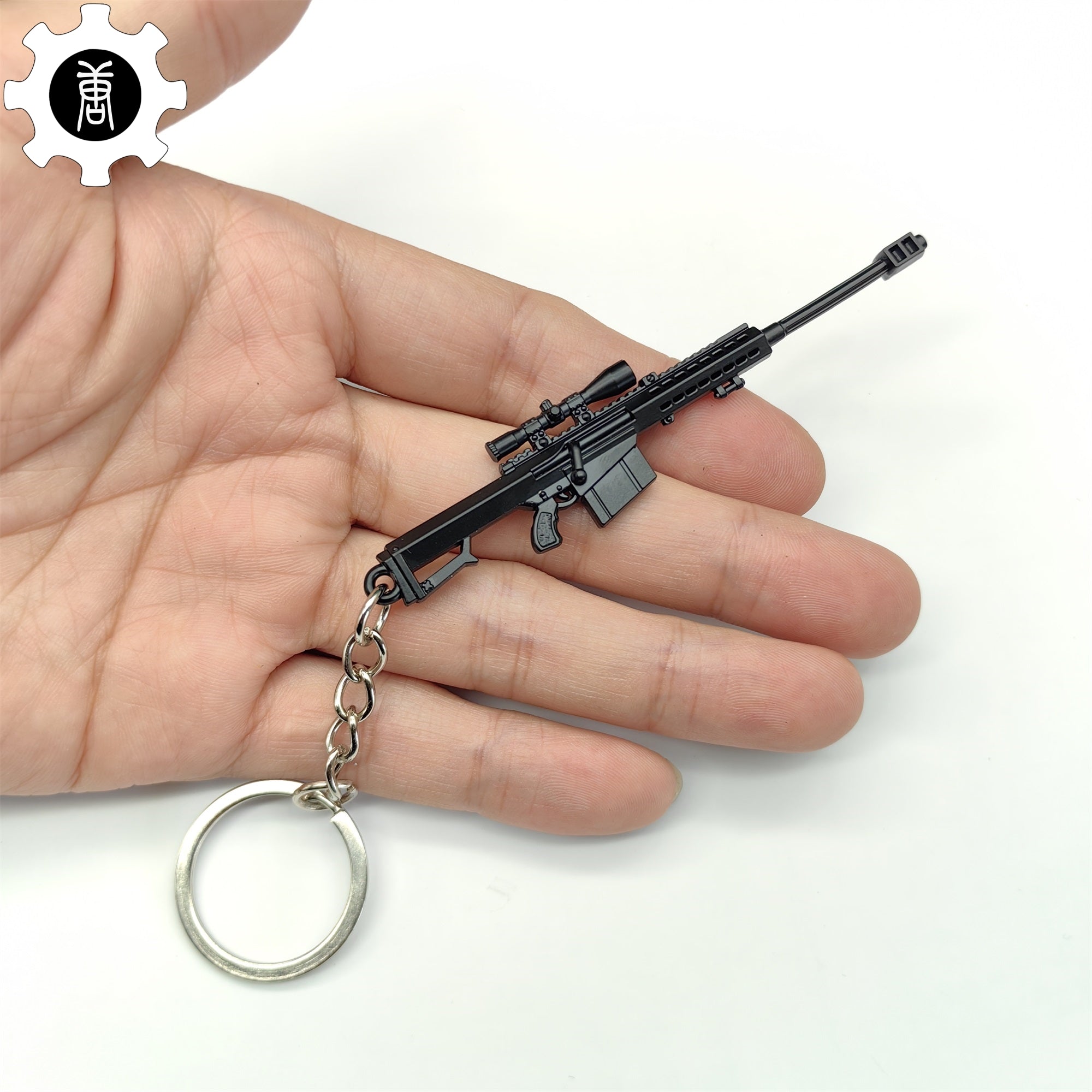 Sniper Rifle Bullet Keychain Mini Barrett 82A1 Sniper Rifle Metal Keychain – Tophatter's Inc.