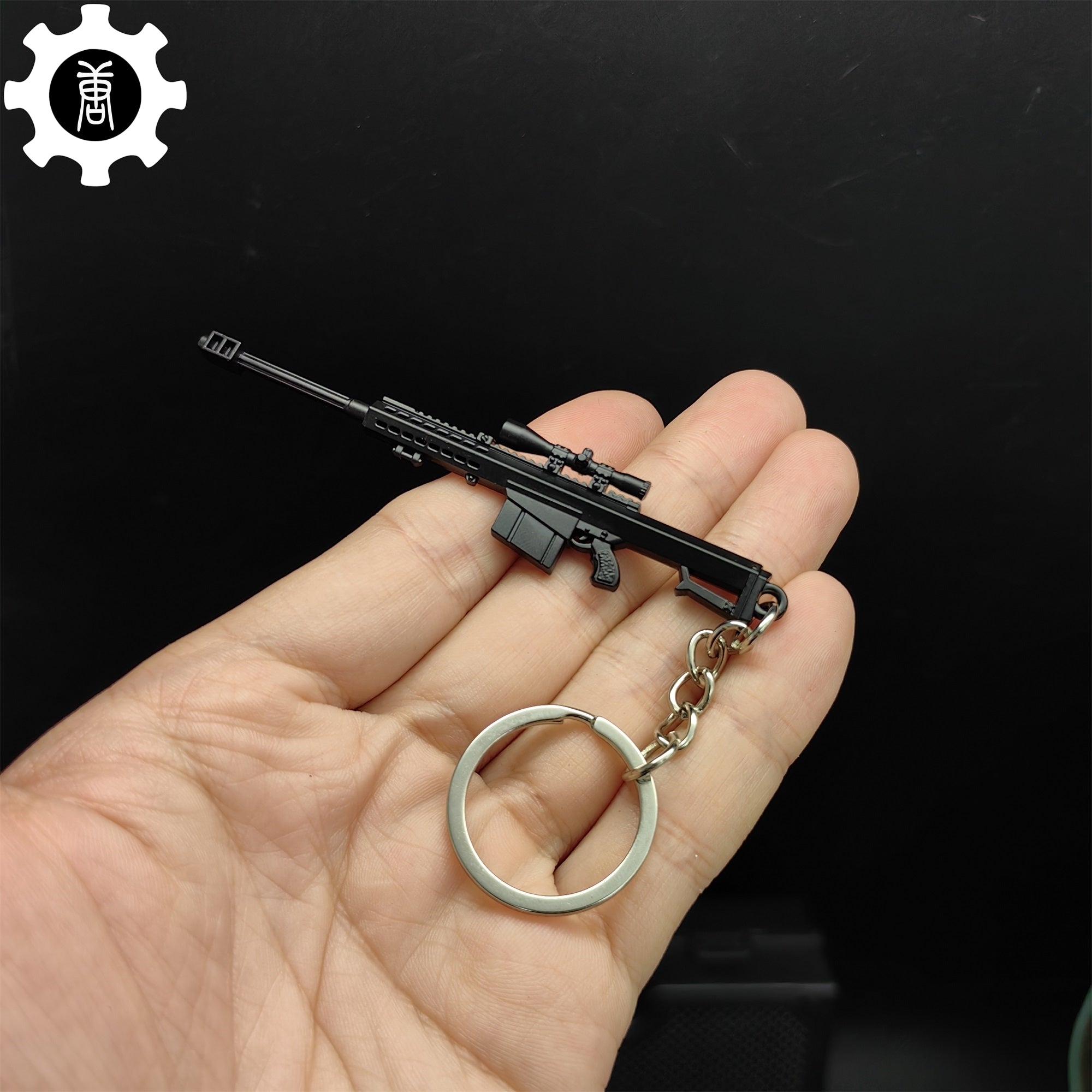 Mini Barrett 82A1 Sniper Rifle Metal Keychain - Tophatter Daily Deals