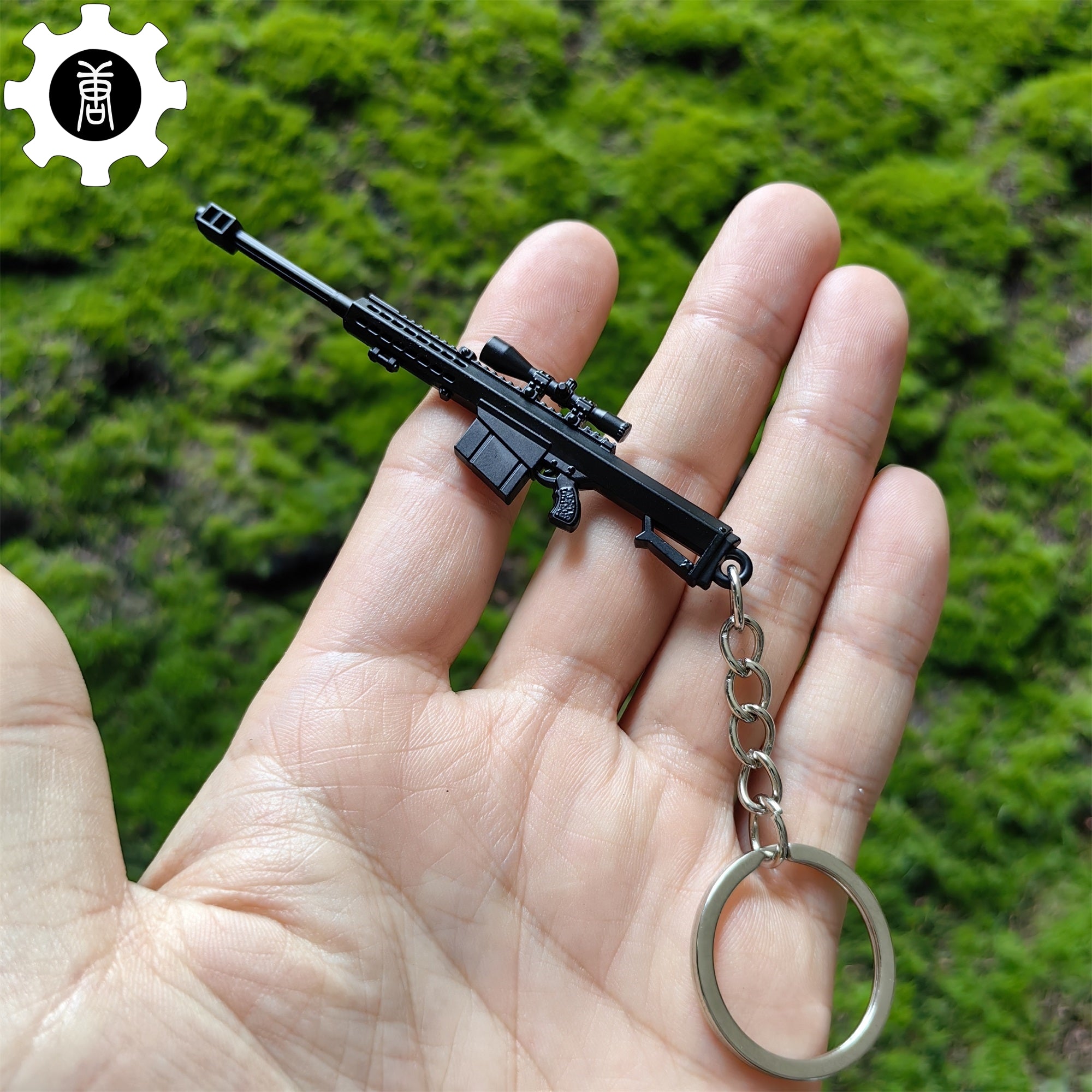 Mini Barrett 82A1 Sniper Rifle Metal Keychain - Tophatter Daily Deals