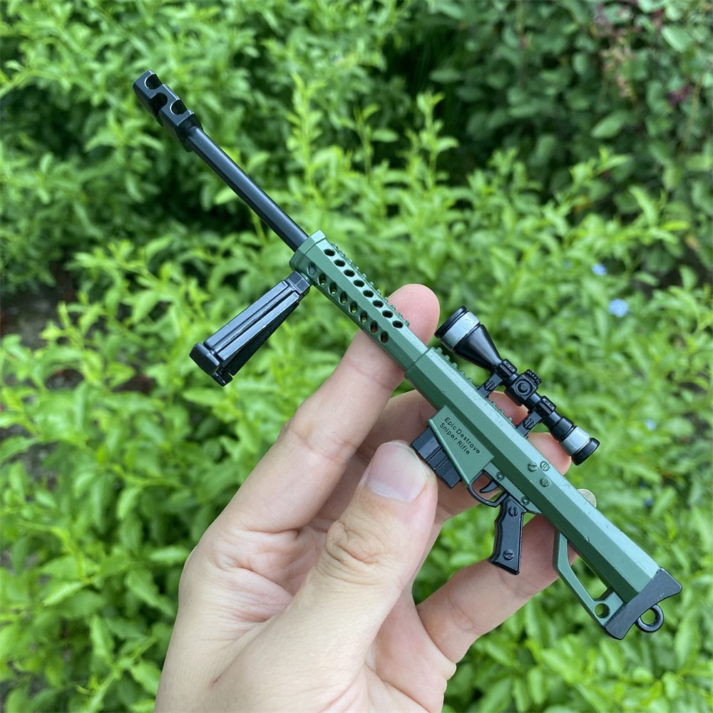 Miniature Metal Barrett Heavy Sniper Rifle 17.5CM/6.8" Barrett Only - Tophatter Daily Deals