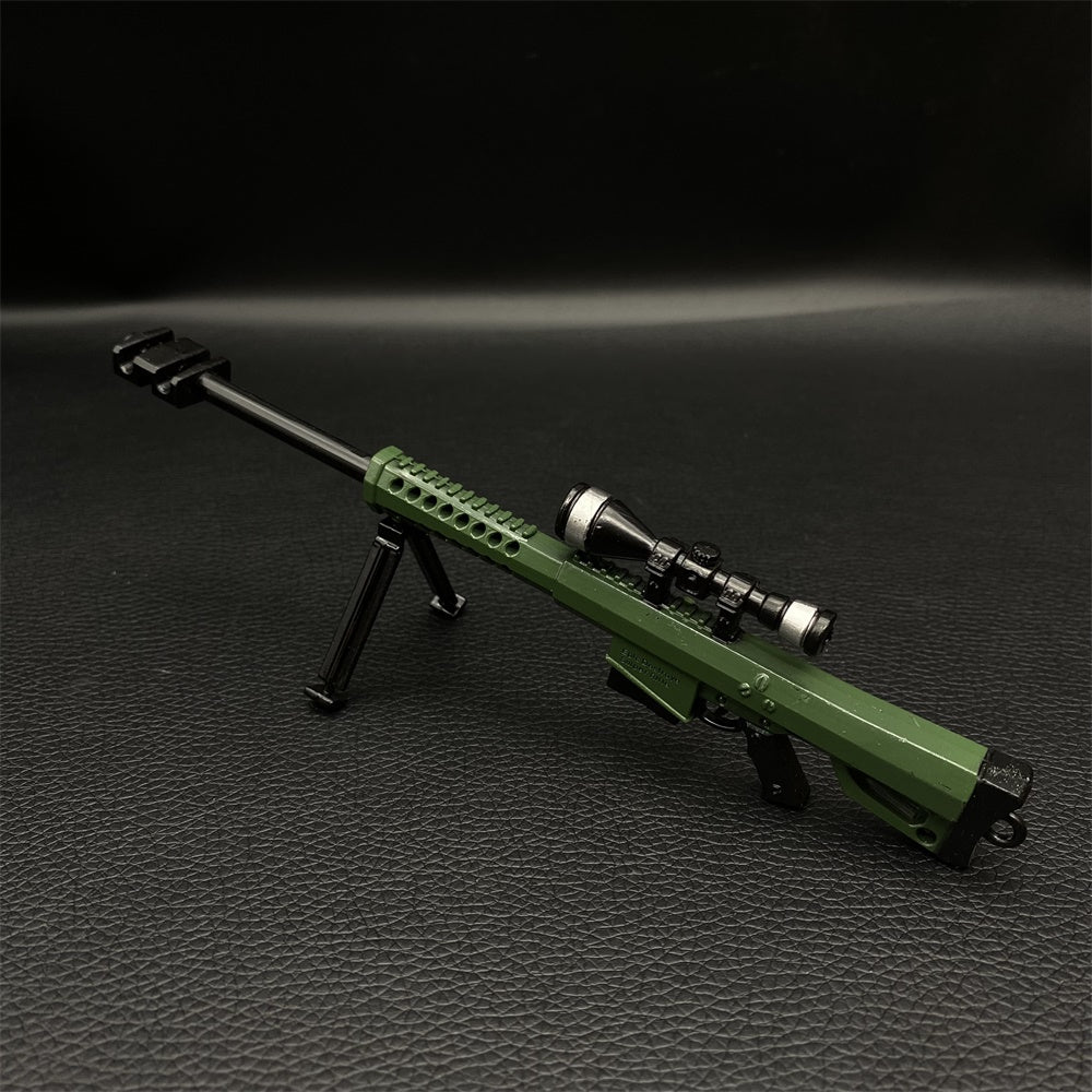 Miniature Metal Barrett Heavy Sniper Rifle 17.5CM/6.8" - Tophatter Daily Deals