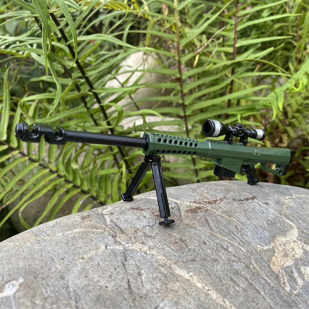 Miniature Metal Barrett Heavy Sniper Rifle 17.5CM/6.8" - Tophatter Daily Deals