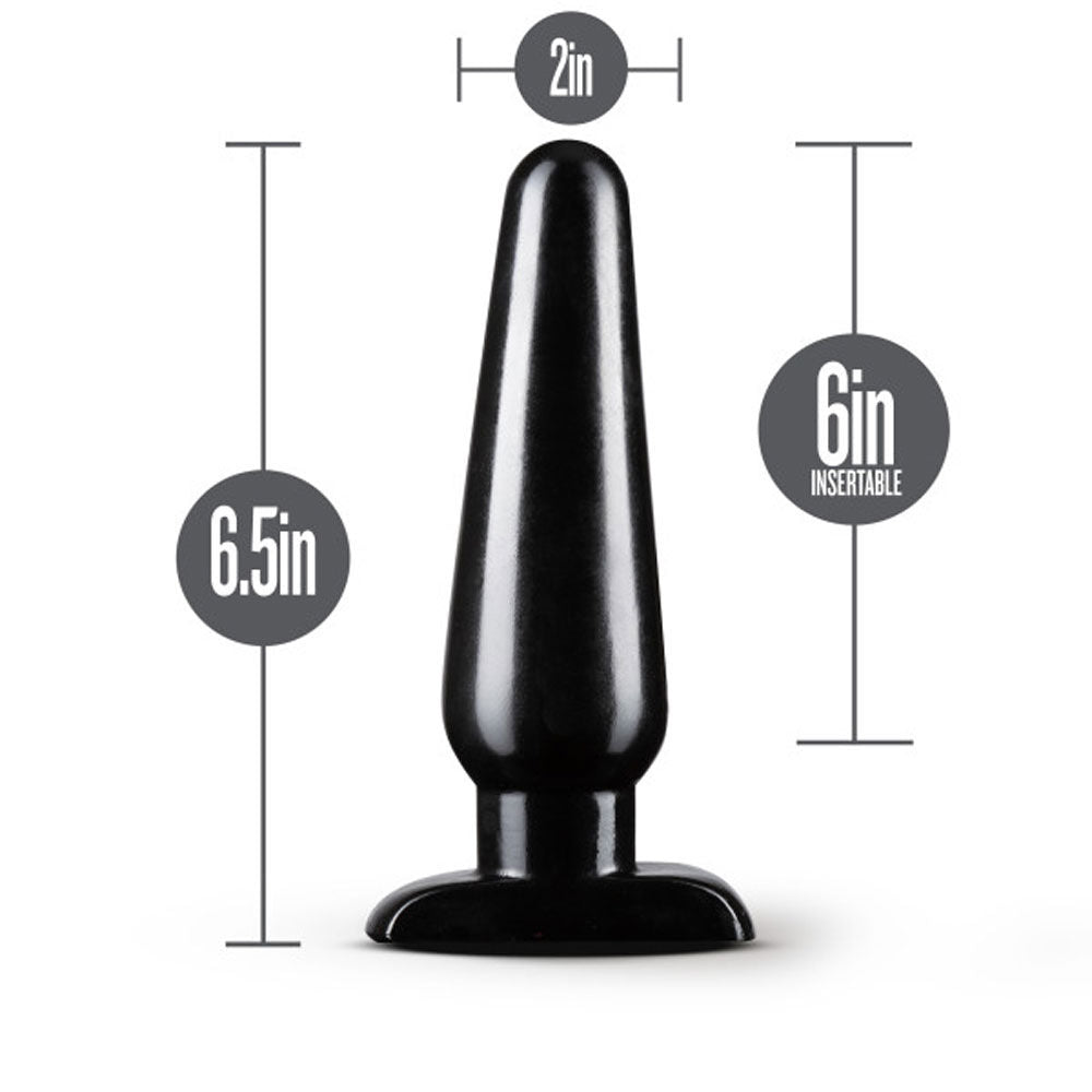 Basic Large Black Anal Plug for Comfortable Intimate Adventures > Anal Range > Butt Plugs - Tophatter Daily Deals