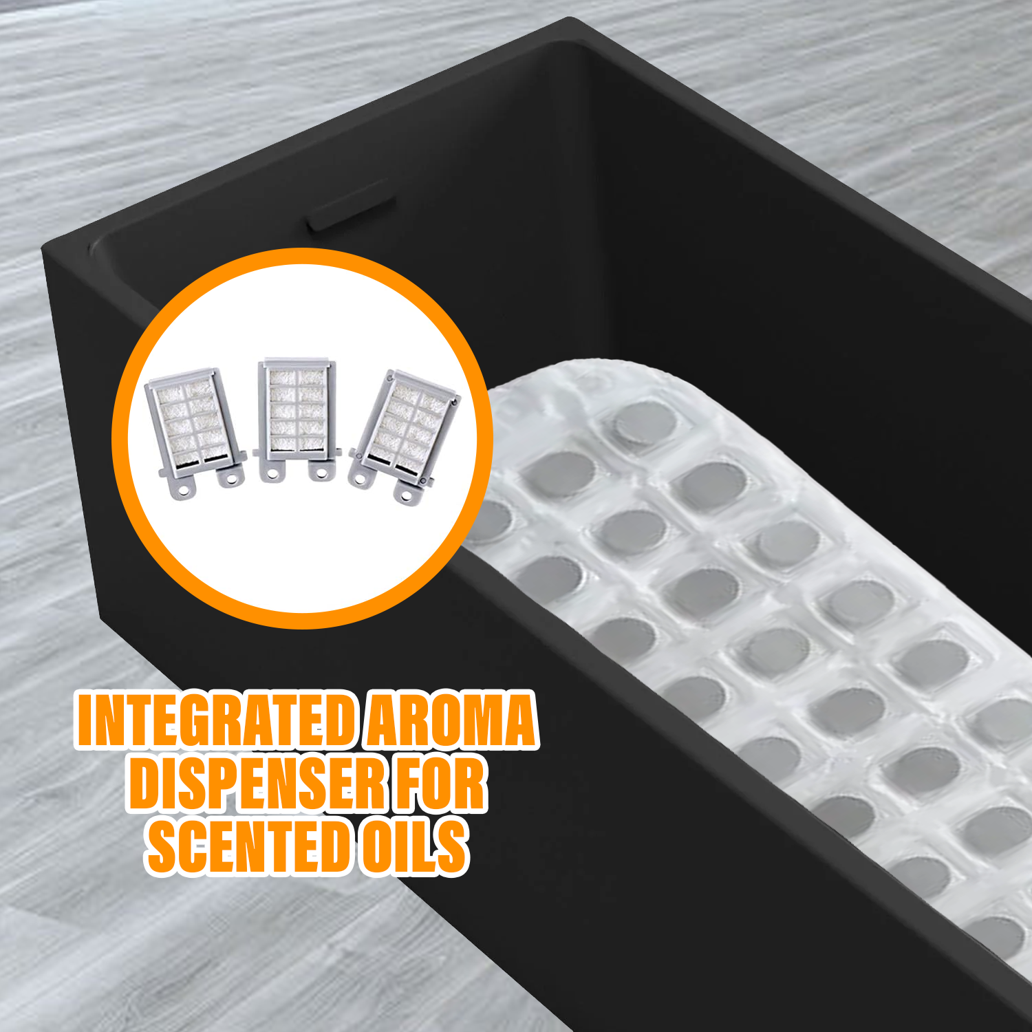 Bubble Bath Spa Mat - Bath Spa With Aroma Dispenser and Remote Control Relax!! Personal Care - Tophatter Daily Deals