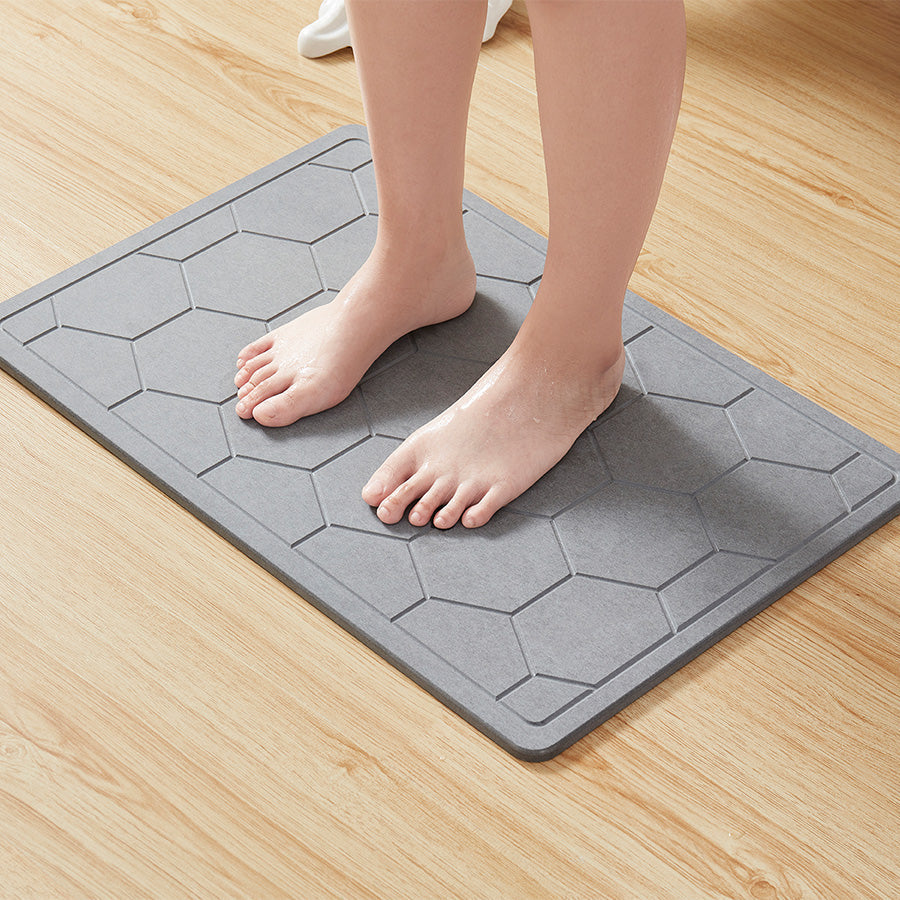 Bibb Home Diatomaceous Earth Stone Bath Mat Drying Mat - Tophatter Daily Deals