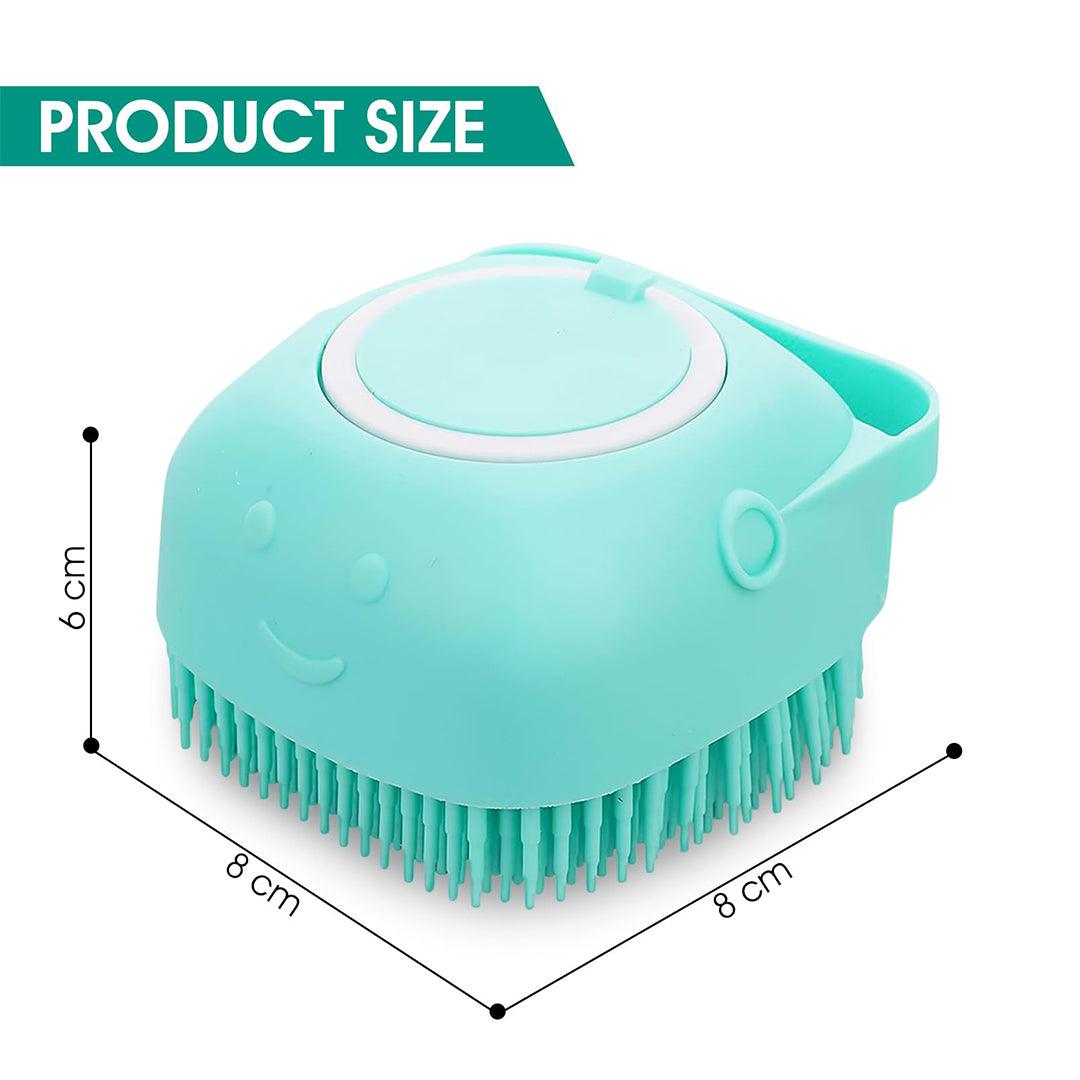 Pet Bath Brush - Pet Dogs Cat Massage Bath Brush Scrubber Shampoo Silicone Dispenser Shower Soft Apparel & Accessories - Tophatter Daily Deals