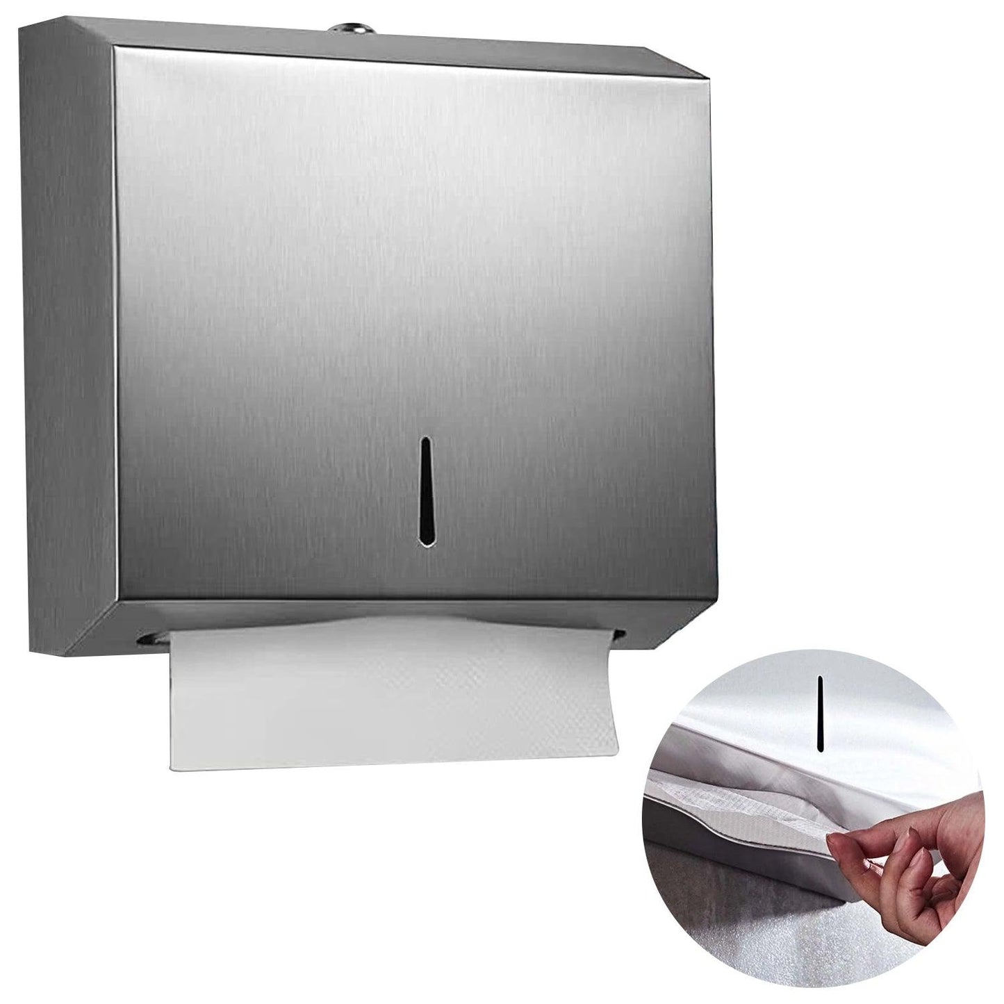 Bathroom Tissue Dispenser - Hand Paper Towel Dispenser Home Toilet Holder Wall Mounted Bathroom Tissue Box Home - Tophatter Daily Deals