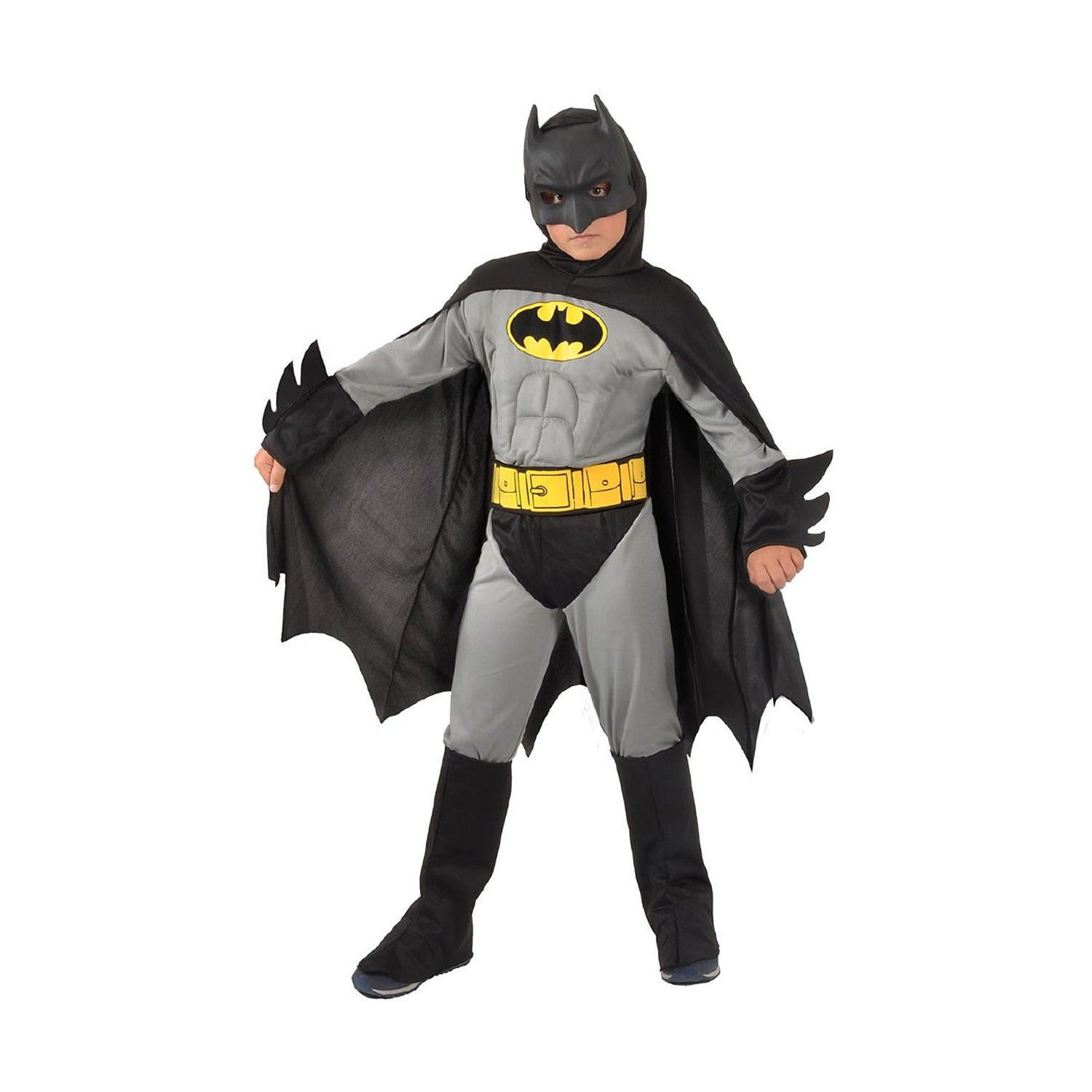 Batman Character Costume - Metallic Batman Superhero Suit Marvel Kids Boys Fancy Dress Costume 7-8 Years Festive & Franchise - Tophatter Daily Deals