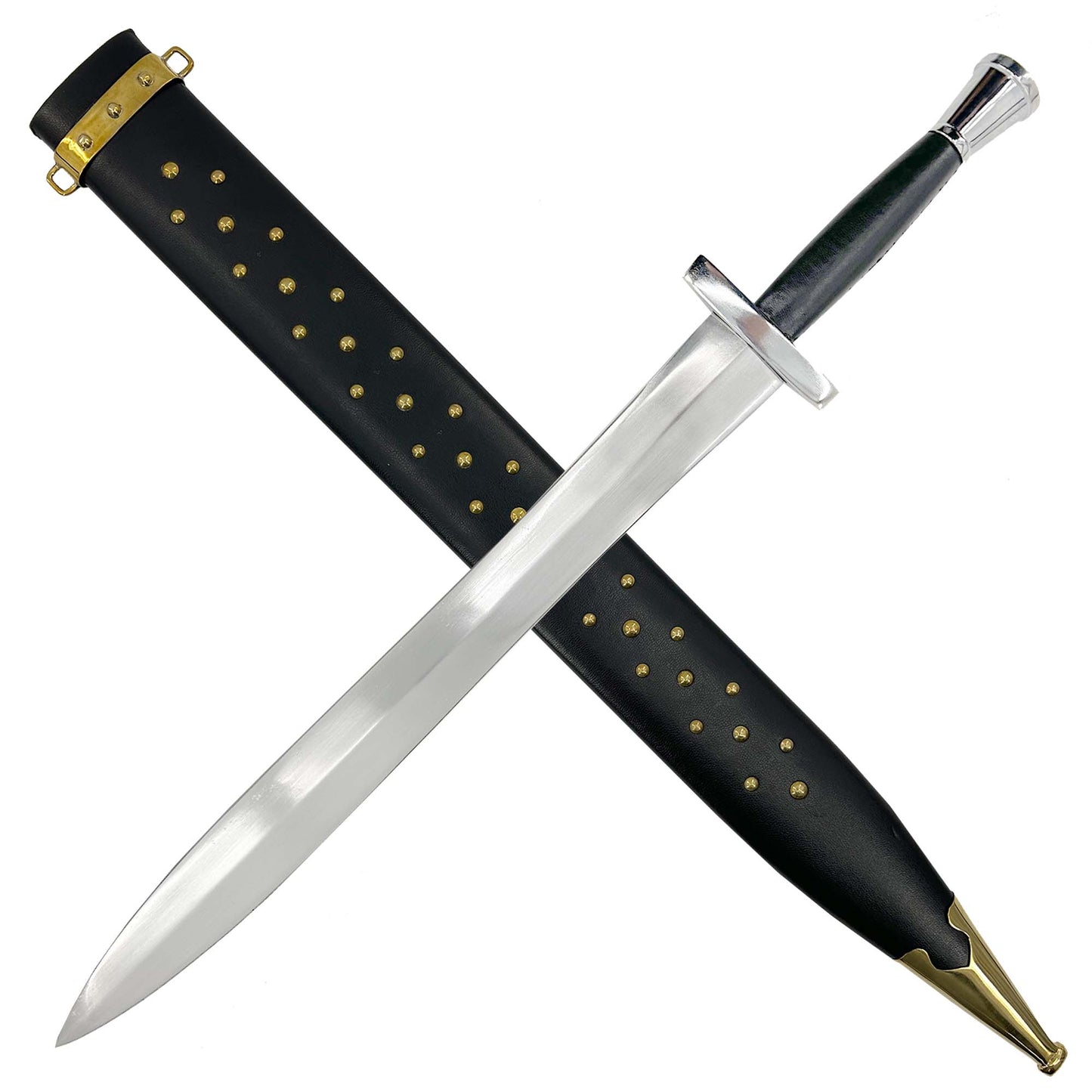 Battle Ready Greek Hoplite Sword with Leather Wrapped Handle Swords - Tophatter Daily Deals