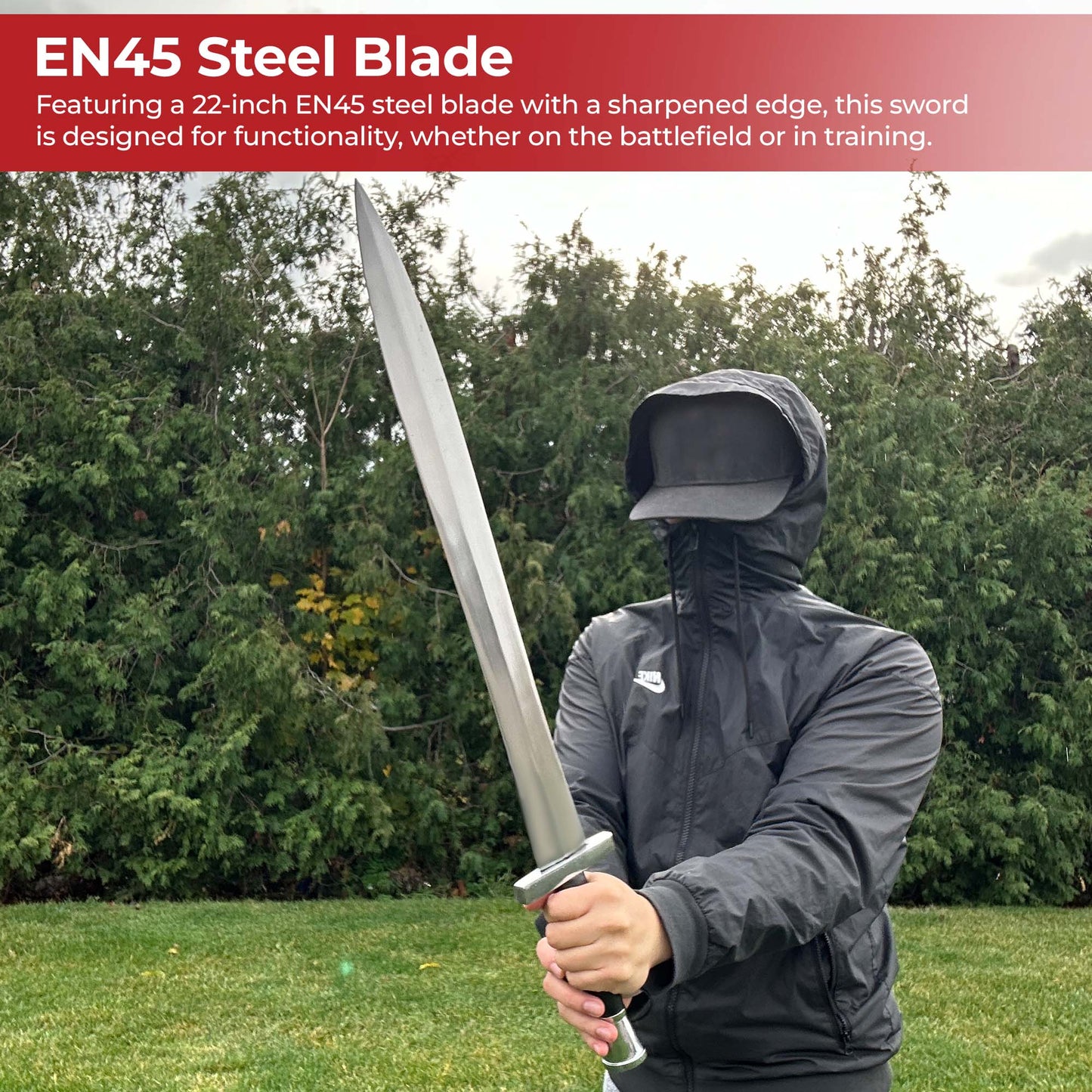 Battle Ready Greek Hoplite Sword with Leather Wrapped Handle Swords - Tophatter Daily Deals