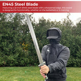 Battle Ready Greek Hoplite Sword with Leather Wrapped Handle Swords - Tophatter Daily Deals