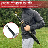 Battle Ready Greek Hoplite Sword with Leather Wrapped Handle Swords - Tophatter Daily Deals