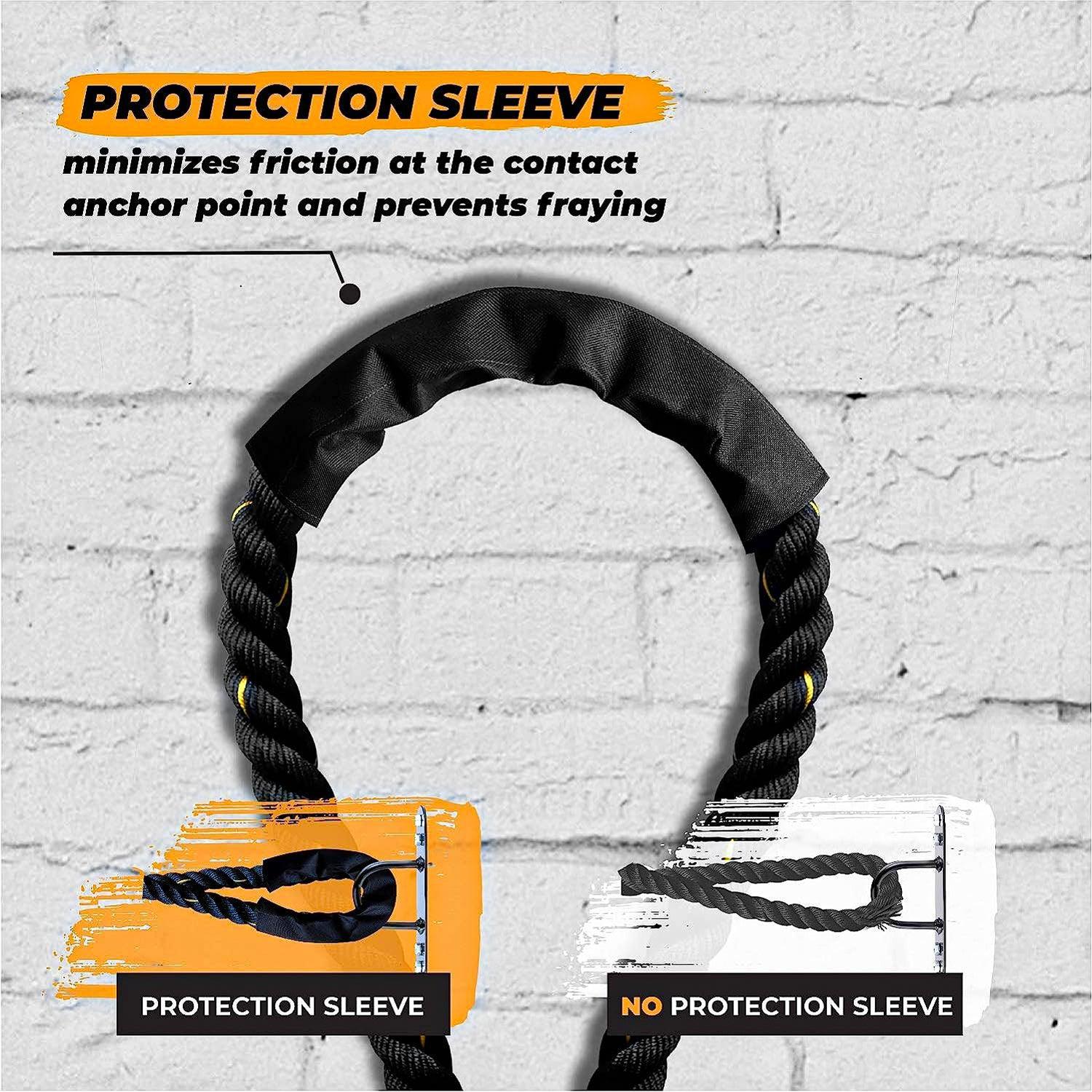 Battle Ropes for Sale - Best Battle Ropes UK Battle Ropes-38mm*9m Exercise Rope ,Training Rope with protective cover &Support Exercise & Fitness - Tophatter Daily Deals
