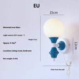 Bauhaus Vintage Wall Light Blue + EU plug Lighting - Tophatter Daily Deals