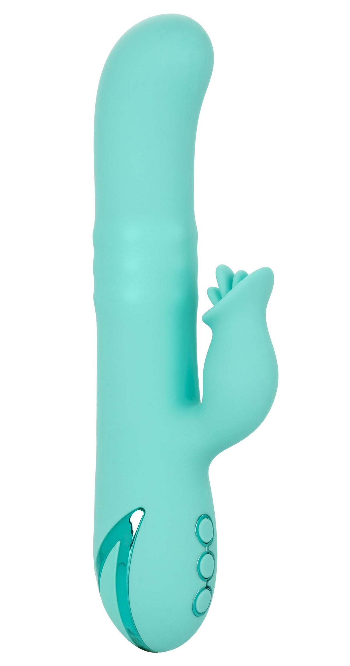 California Dreaming Bel Air Bombshell Silicone Vibrator in Aqua Blue with Triple Motors and 10 Vibration Functions > Vibrators > Ladies > Rabbit - Tophatter Daily Deals