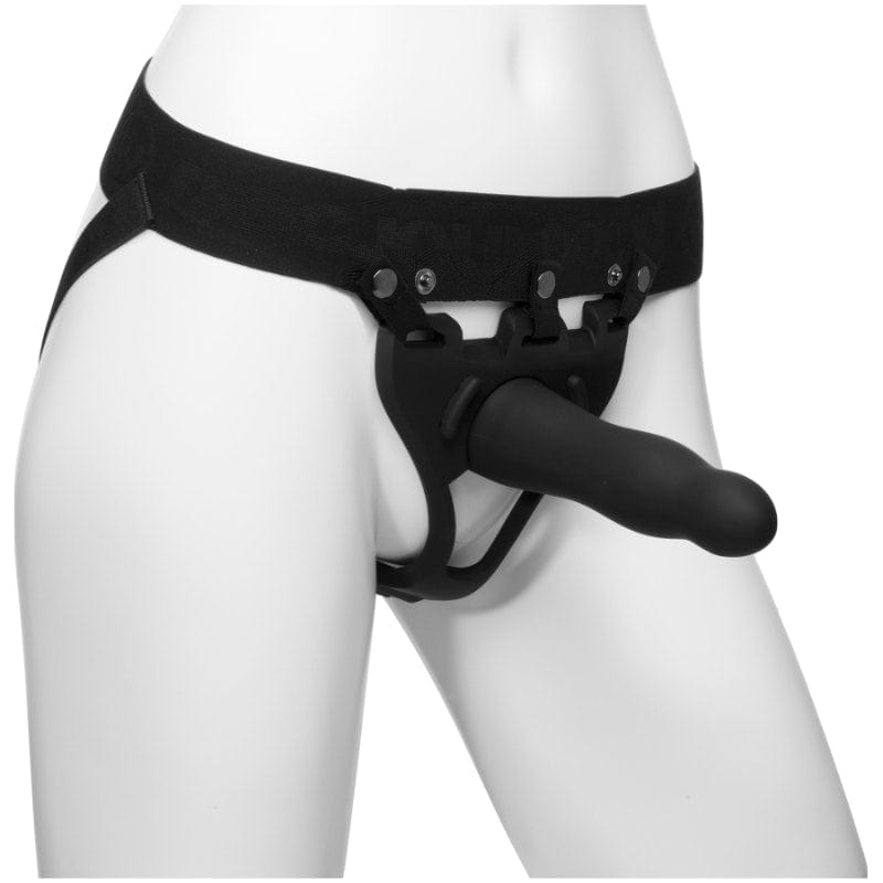 Be Daring 7 Inch Bulbed Dong 2 Piece Hollow Silicone Strap-On Set > Dildos > Hollow Strap Ons - Tophatter Daily Deals