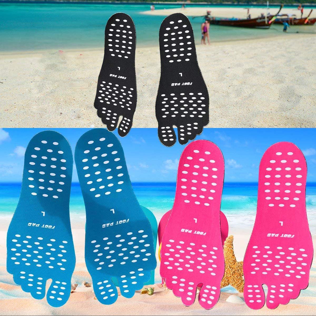 Stick on Foot Pad - Beach Foot Pads for Barefoot Invisible Anti-Slip Waterproof Sticker Sports & Outdoor - Tophatter Daily Deals