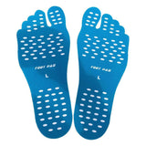 Stick on Foot Pad - Beach Foot Pads for Barefoot Invisible Anti-Slip Waterproof Sticker Blue Sports & Outdoor - Tophatter Daily Deals