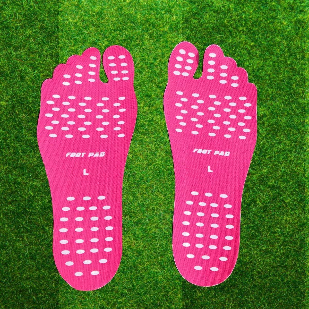 Stick on Foot Pad - Beach Foot Pads for Barefoot Invisible Anti-Slip Waterproof Sticker Sports & Outdoor - Tophatter Daily Deals