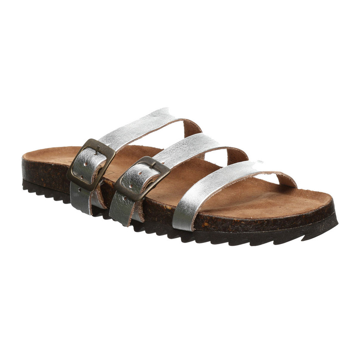 Bearpaw Women's Mercedes Sandals Silver Footwear - Tophatter Daily Deals