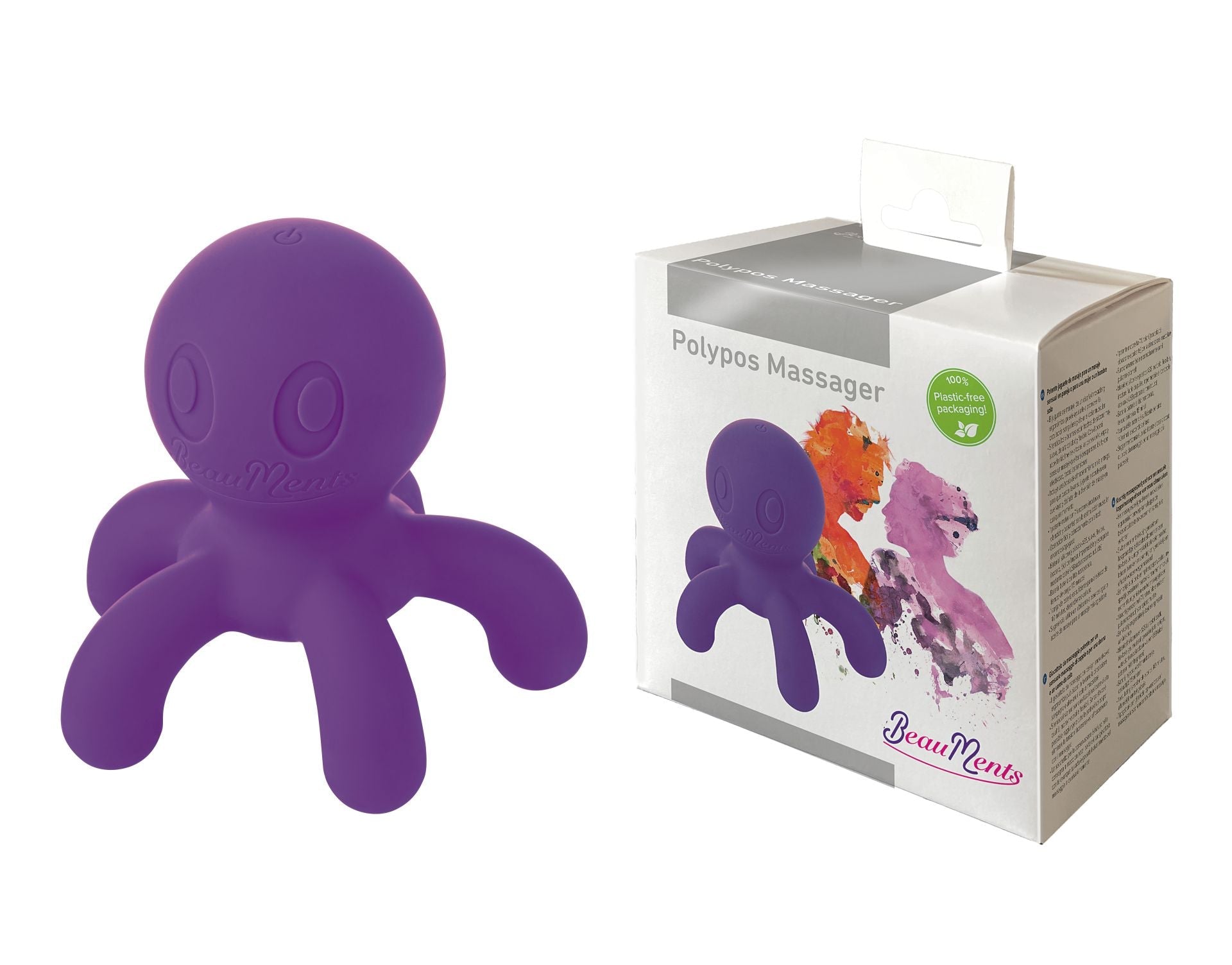 BeauMents Polypos Massager Purple Silicone Ergonomic 5-Tentacle Vibrating Muscle Stimulator with 7 Functions and Motor > Sex Toys > Mini Massagers - Tophatter Daily Deals