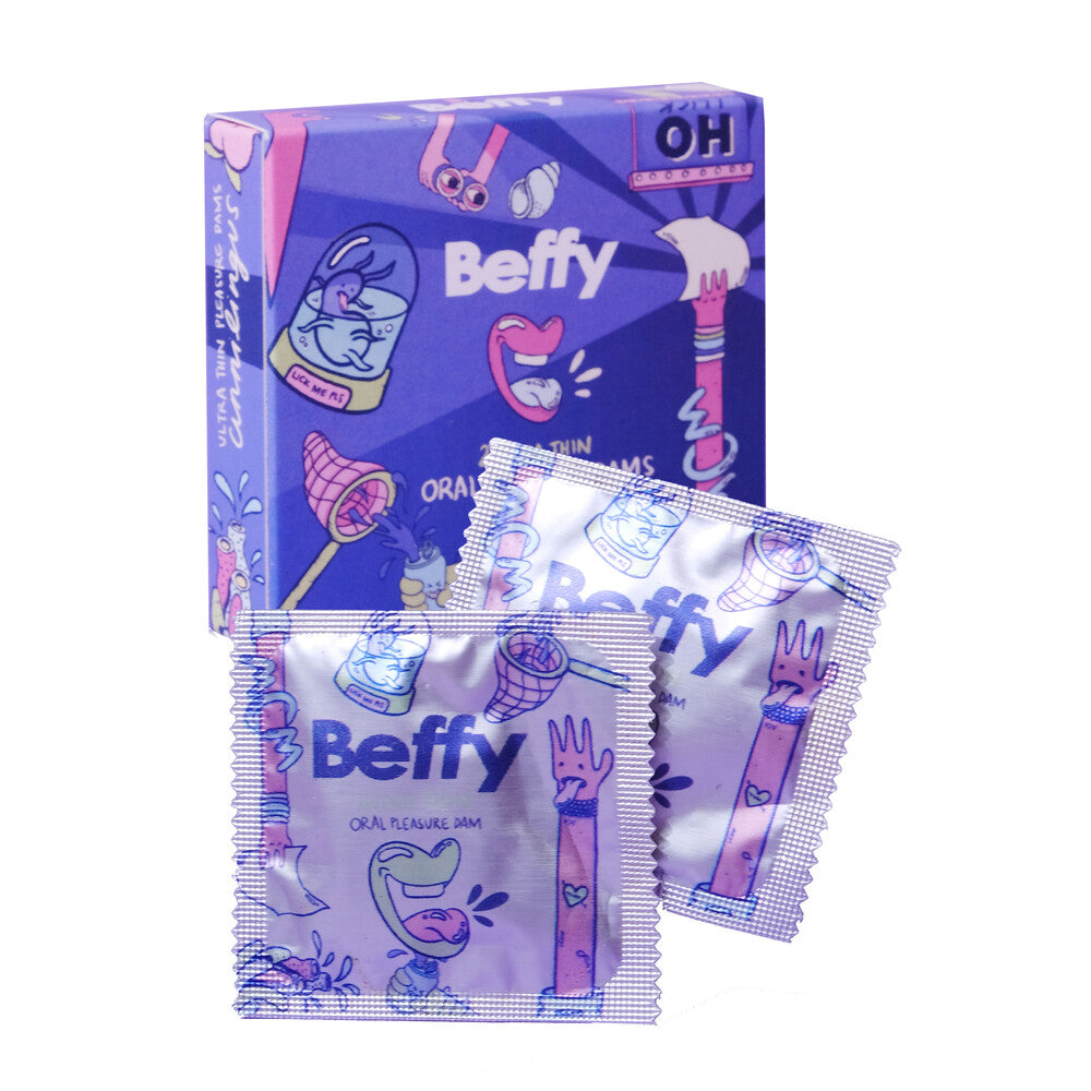 Beffy Ultra Thin Oral Pleasure Dams 2 Pieces – Protective Oral Dams > Essentials > Condoms - Tophatter Daily Deals